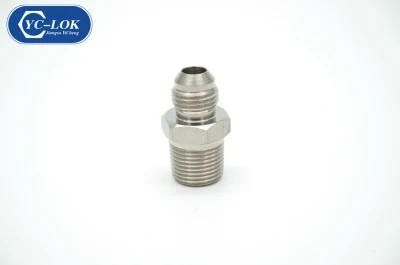 Stainless Steel Metric Bsp Jic Flared Nipple Tube Fittings