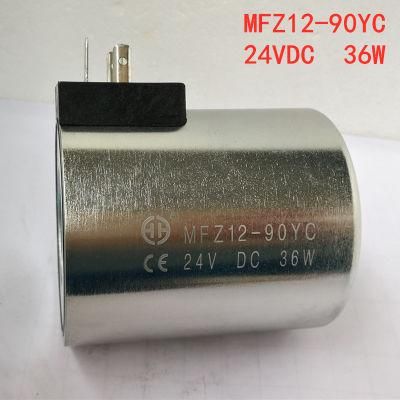 Hydraulic Solenoid Valve Coil Mfz12-90yc 24VDC 36W Iron 220 10 12 110 VAC Mfb