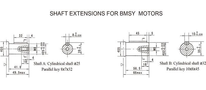 Professional Oms Hydraulic Motor, 4 Bolt Square BMS / Ms Axial Piston Hydraulic Motor