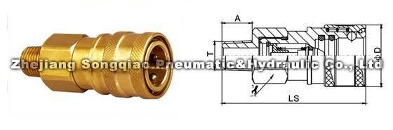 Lsq-S8 Medium-Pressure High Performance Pneumatic and Hydraulic Quick Coupling (BRASS)