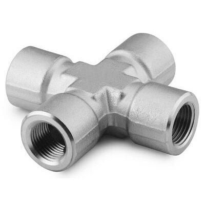 Stainless Steel Pipe Fitting Cross 14 in Female NPT