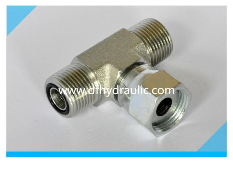 Carbon Steel 74 Jic Thread T Adapter