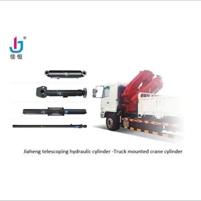 Custom Jiaheng brand truck mounted telescopic crane Single Acting Hydraulic Cylinder For Tipper/Dumper