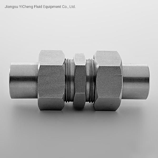 Parker Stainless Steel Parker Hydraulic Tube Fittings Straight Butt Welding Fittings with Hose Ferrules