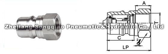 Lsq-S2-Ss Close Type Hydraulic Quick Coupling (STAINLESS STEEL 316)