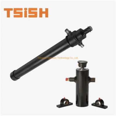 Single Acting Telescopic Small Hydraulic Oil Cylinder for Dump Truck