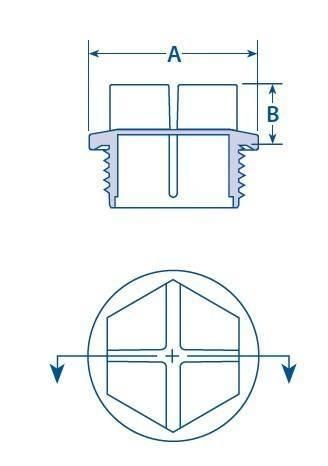 Screw Cover Threads Plastic Sealing Plug for Multiple Valve and Other Hydraulic Parts