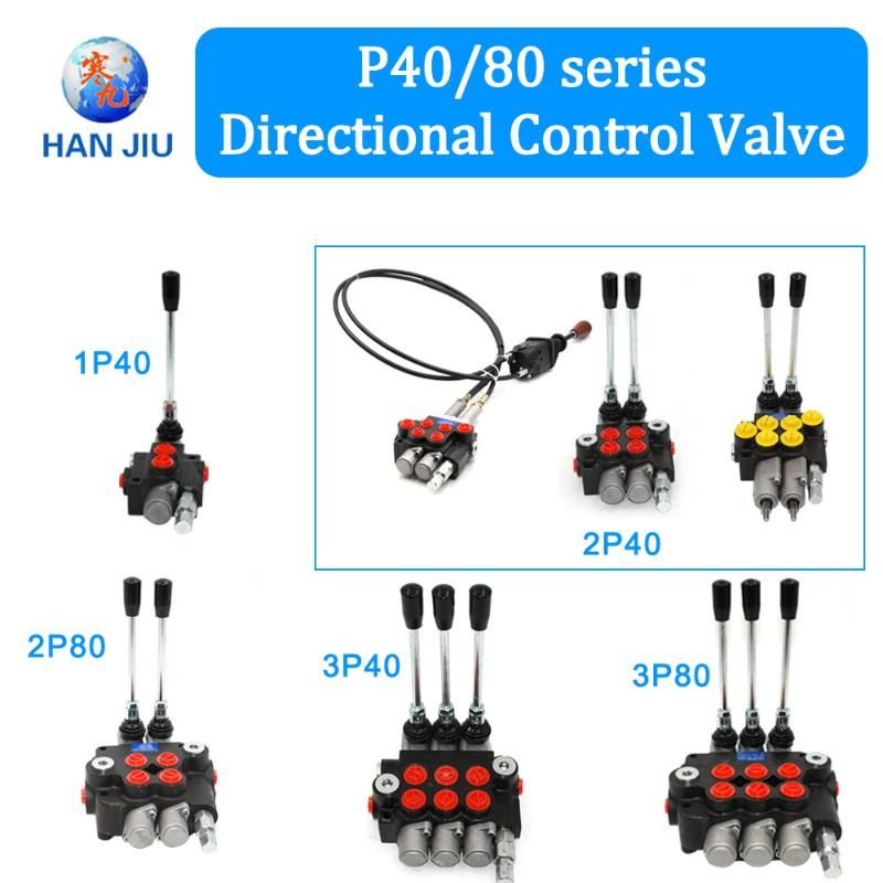 40lt P40 Hydraulic Valve Hydraulic Directional Control Valve NPT 1/2 Port Size