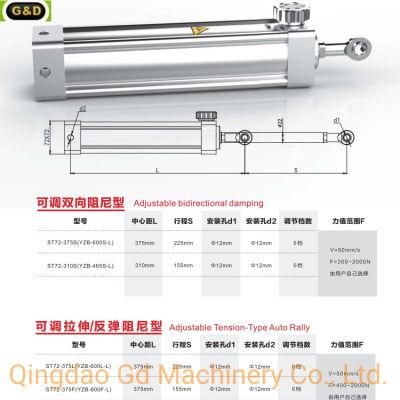 Hot Selling 72mm Diameter Hydraulic Cylidner for Fitness Training Machine