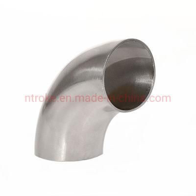 Stainless Steel SS316/SS304 90 Degree Butt Weld Elbow Sanitary Pipe Fittings