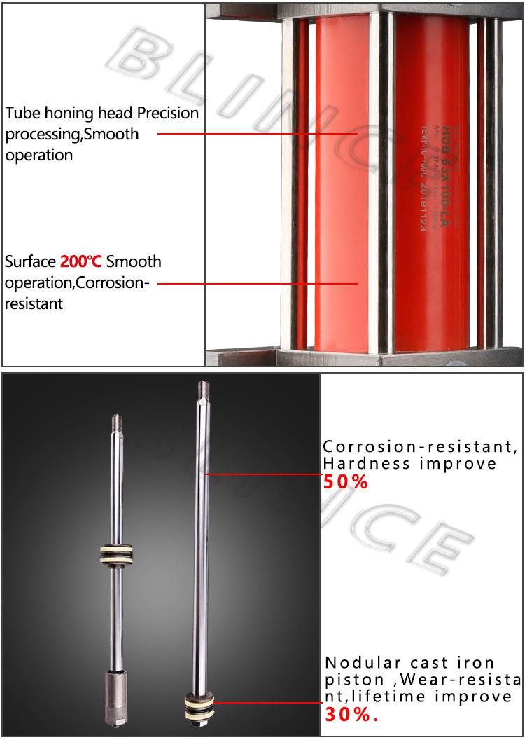 Loader Hydraulic Cylinder, One Way 10tons Hydraulic Cylinder