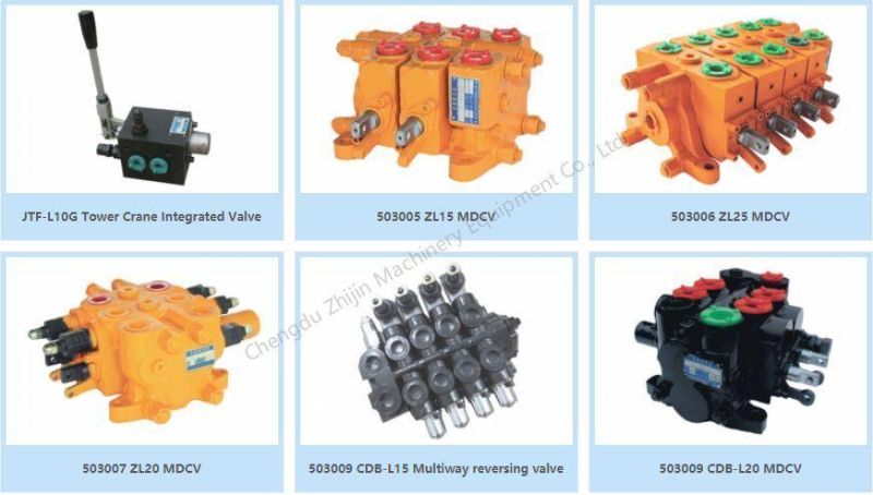 Hydraulic Gear Pump Hydraulic Multiple Directional Control Valve