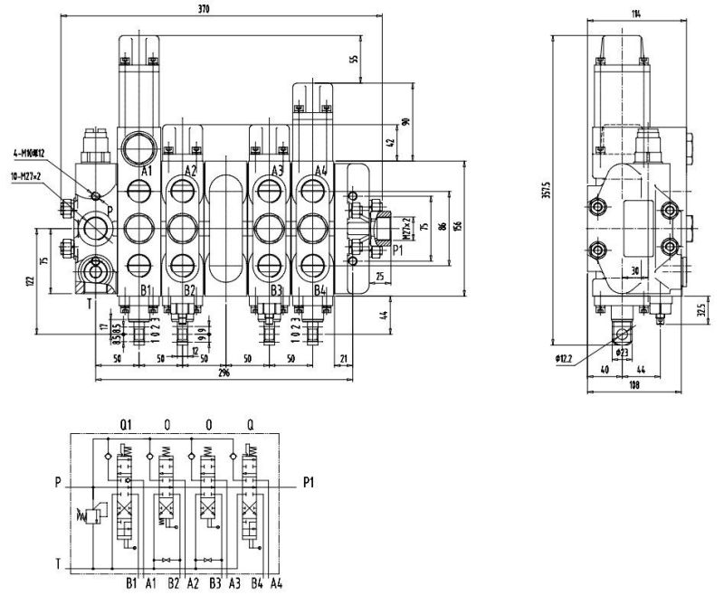 Multi-Way Hydraulic Directional Flow Control Valve Dls11-F20L
