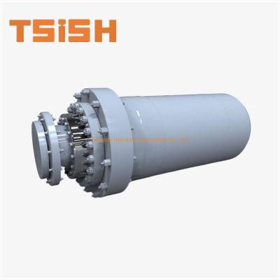 70 100 200 500 Ton Flanged Single Action Hydraulic Cylinder
