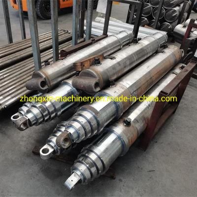 Front Mount Telescopic Hydraulic Cylinder for Vacuum Trucks and Trailers
