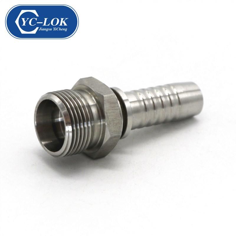 Carbon Steel Male Reusable Hydraulic Hose Fitting