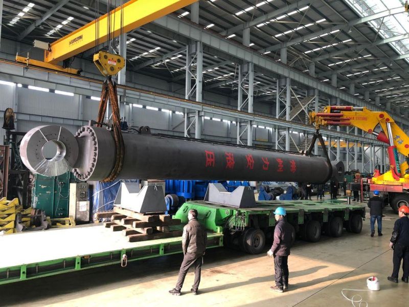 Weight 200t Largest Double Acting Hydraulic Cylinder for 130m Pile Frame Driving Barge