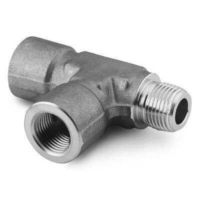 Stainless Steel Pipe Fitting Street Tee 14 in Female NPT X 14 in Male NPT X 14 in Female NPT